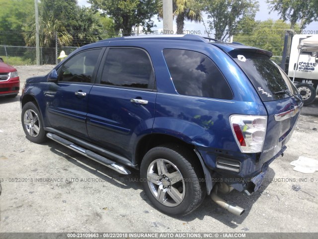 2CNDL83F996204853 - 2009 CHEVROLET EQUINOX LTZ BLUE photo 3