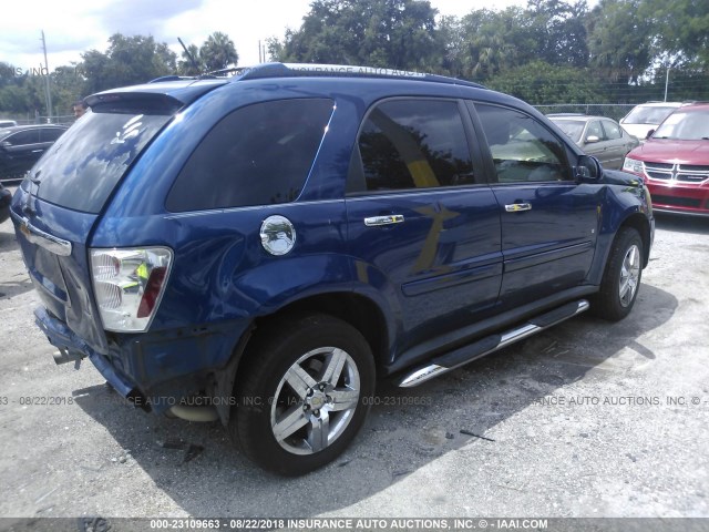 2CNDL83F996204853 - 2009 CHEVROLET EQUINOX LTZ BLUE photo 4