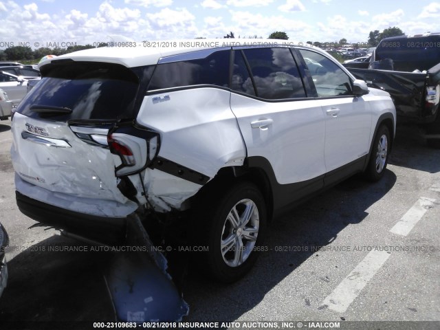 3GKALMEV9JL207776 - 2018 GMC TERRAIN SLE WHITE photo 4