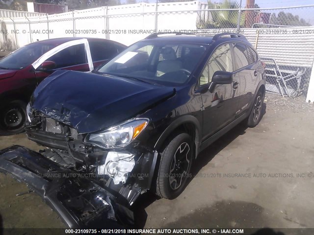 JF2GPABC5HH252039 - 2017 SUBARU CROSSTREK PREMIUM შავი ფოტო 2