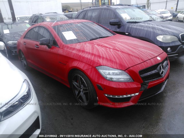 WDDLJ7GB1EA121203 - 2014 MERCEDES-BENZ CLS 63 AMG/S-MODEL RED photo 1