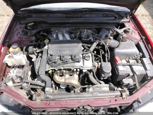 2T1CF22P2YC318110 - 2000 TOYOTA CAMRY SOLARA SE/SLE წითელი ფოტო 10