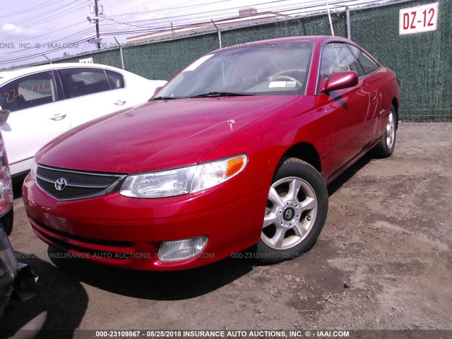 2T1CF22P2YC318110 - 2000 TOYOTA CAMRY SOLARA SE/SLE წითელი ფოტო 2