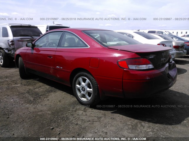 2T1CF22P2YC318110 - 2000 TOYOTA CAMRY SOLARA SE/SLE წითელი ფოტო 3