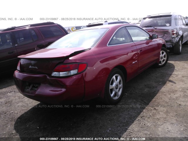 2T1CF22P2YC318110 - 2000 TOYOTA CAMRY SOLARA SE/SLE წითელი ფოტო 4
