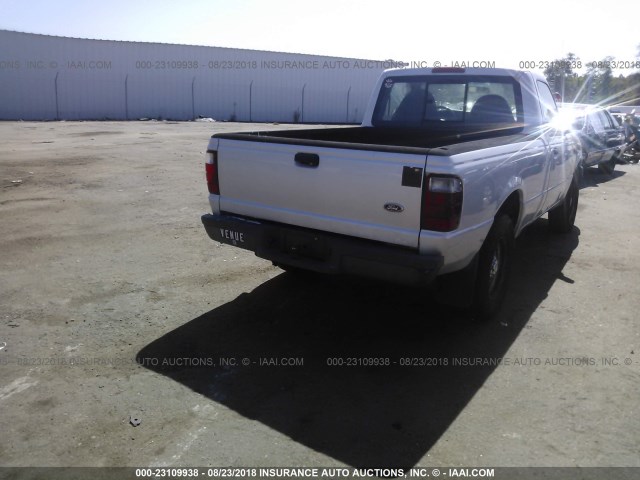 1FTYR10D03PB30311 - 2003 FORD RANGER SILVER photo 4