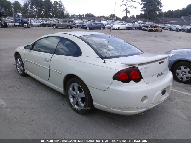 4B3AG52H34E047287 - 2004 DODGE STRATUS R/T WHITE photo 3