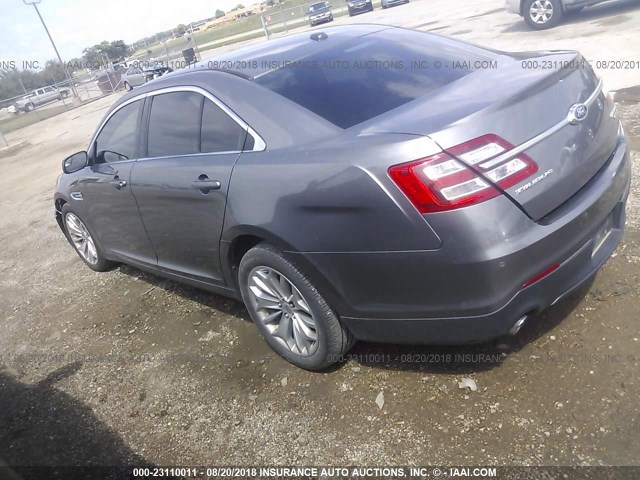 1FAHP2F86EG123829 - 2014 FORD TAURUS LIMITED GRAY photo 3