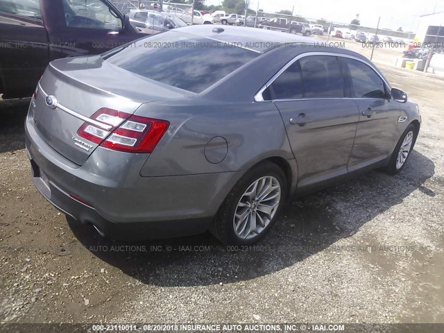 1FAHP2F86EG123829 - 2014 FORD TAURUS LIMITED GRAY photo 4