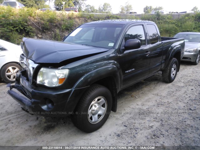 5TEUX42N79Z657002 - 2009 TOYOTA TACOMA ACCESS CAB GREEN photo 2