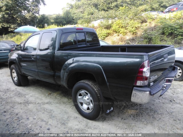 5TEUX42N79Z657002 - 2009 TOYOTA TACOMA ACCESS CAB GREEN photo 3