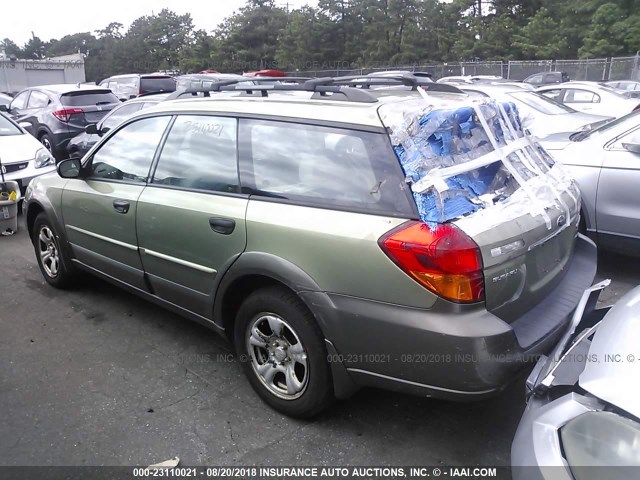 4S4BP61C867317830 - 2006 SUBARU LEGACY OUTBACK 2.5I GREEN photo 3