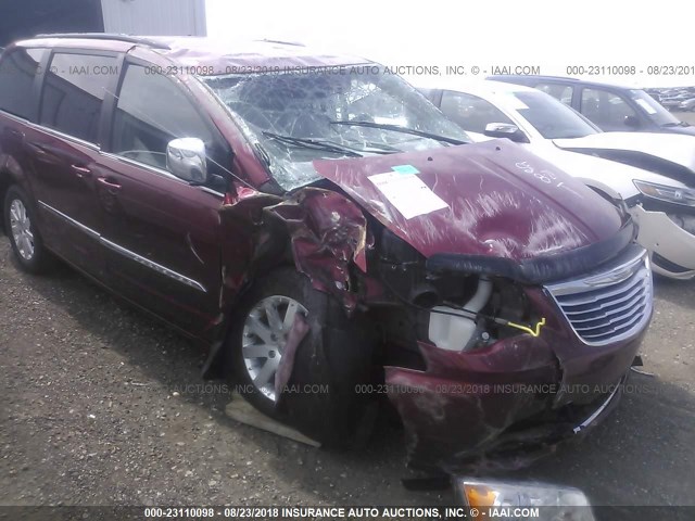 2C4RC1CG9CR259755 - 2012 CHRYSLER TOWN & COUNTRY TOURING L MAROON photo 6