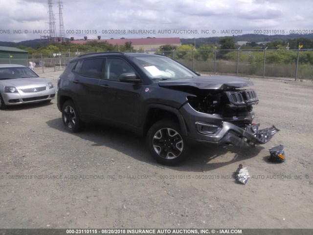 3C4NJDDB3JT410690 - 2018 JEEP COMPASS TRAILHAWK GRAY photo 1