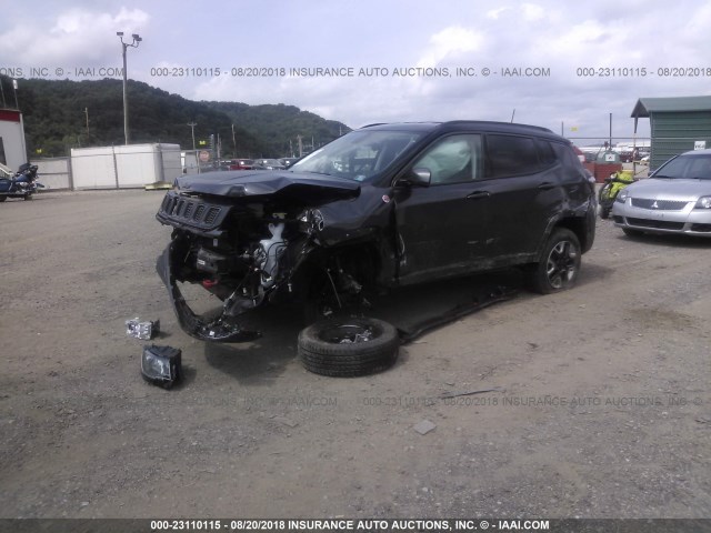 3C4NJDDB3JT410690 - 2018 JEEP COMPASS TRAILHAWK GRAY photo 2