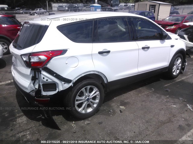 1FMCU0F77JUB19577 - 2018 FORD ESCAPE S WHITE photo 4