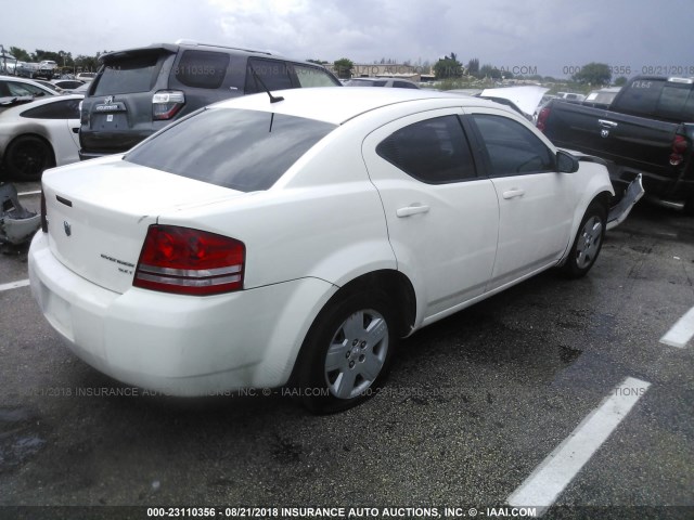 1B3CC4FB3AN150615 - 2010 DODGE AVENGER SXT WHITE photo 4