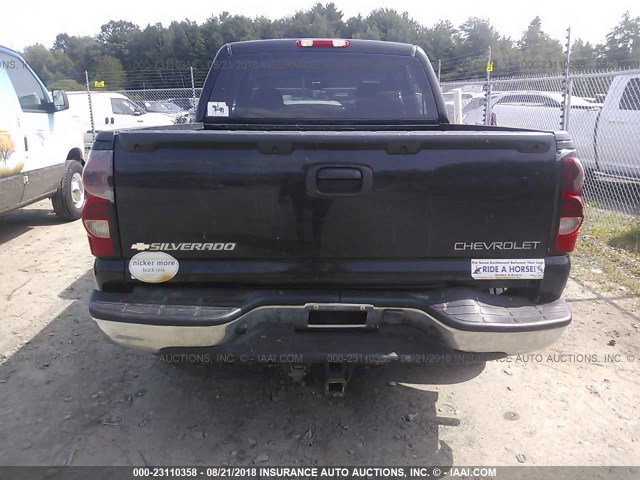 2GCEK13T651344472 - 2005 CHEVROLET SILVERADO K1500 BLACK photo 6