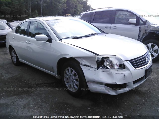 4A3AB36F19E029094 - 2009 MITSUBISHI GALANT ES WHITE photo 1