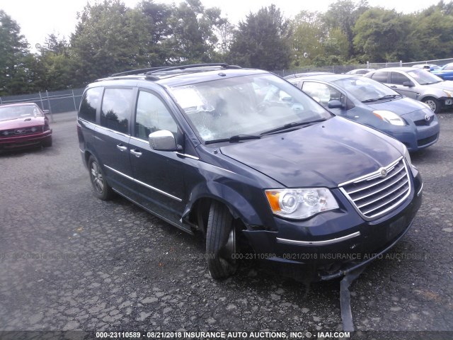 2A8HR64X49R601006 - 2009 CHRYSLER TOWN & COUNTRY LIMITED BLUE photo 1