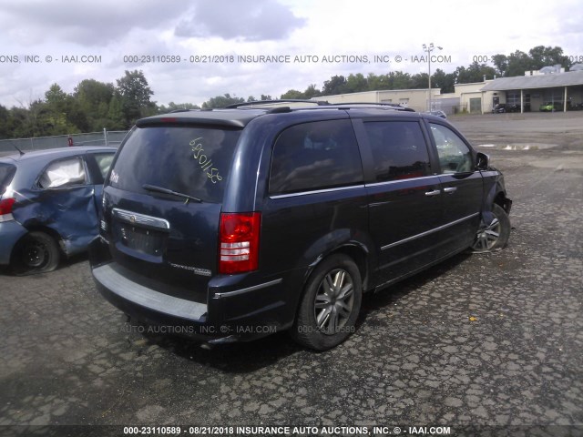 2A8HR64X49R601006 - 2009 CHRYSLER TOWN & COUNTRY LIMITED BLUE photo 4