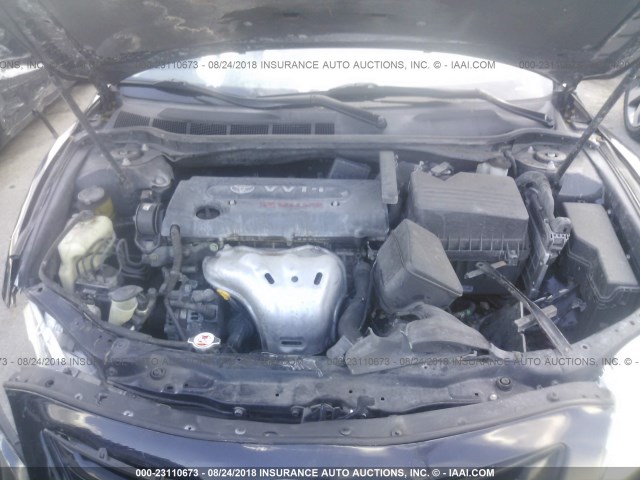 4T1BE46K19U404596 - 2009 TOYOTA CAMRY SE/LE/XLE BLACK photo 10