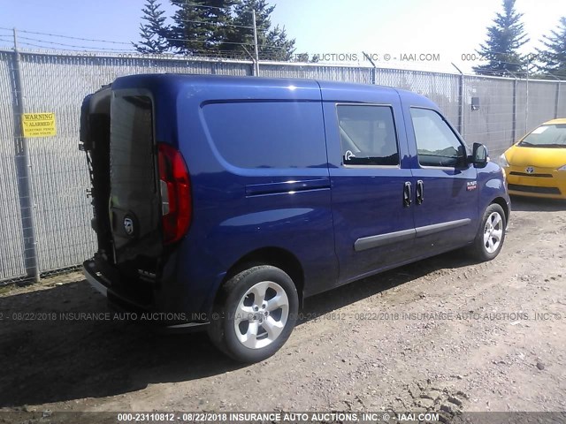 ZFBERFBT6F6A75366 - 2015 RAM PROMASTER CITY SLT BLUE photo 4