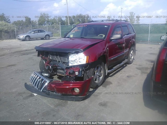 1J4HR58255C673099 - 2005 JEEP GRAND CHEROKEE LIMITED RED photo 2