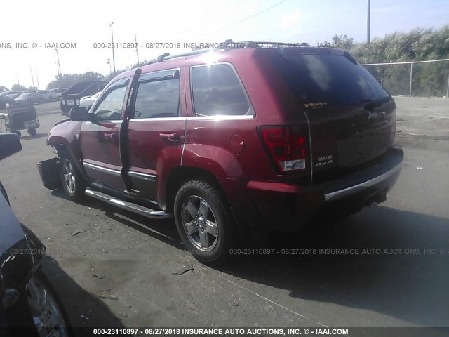 1J4HR58255C673099 - 2005 JEEP GRAND CHEROKEE LIMITED RED photo 3