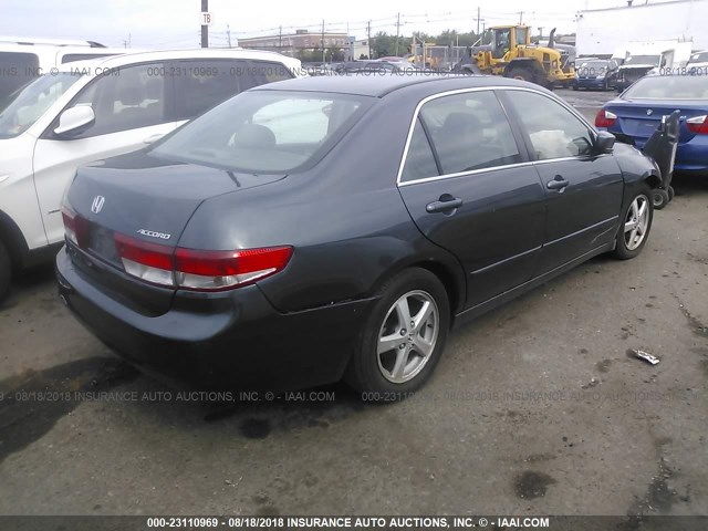 1HGCM56653A118247 - 2003 HONDA ACCORD EX GRAY photo 4