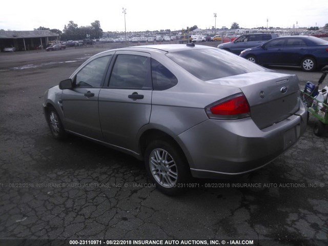 1FAHP35N68W266495 - 2008 FORD FOCUS SE/SEL/SES TAN photo 3