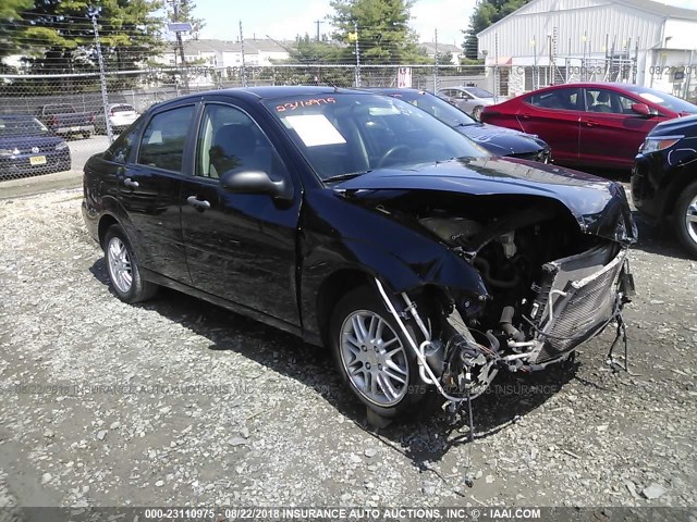 1FAFP34N87W117514 - 2007 FORD FOCUS ZX4/S/SE/SES შავი ფოტო 1