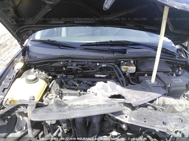 1FAFP34N87W117514 - 2007 FORD FOCUS ZX4/S/SE/SES შავი ფოტო 10