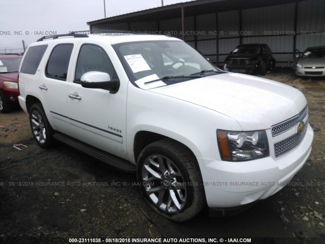 1GNSCCE09DR275692 - 2013 CHEVROLET TAHOE C1500 LTZ WHITE photo 1