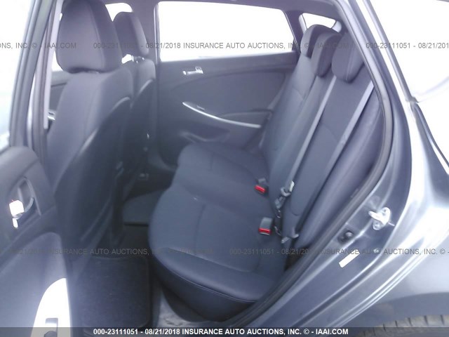 KMHCU5AE7DU101507 - 2013 HYUNDAI ACCENT GLS/SE GRAY photo 8