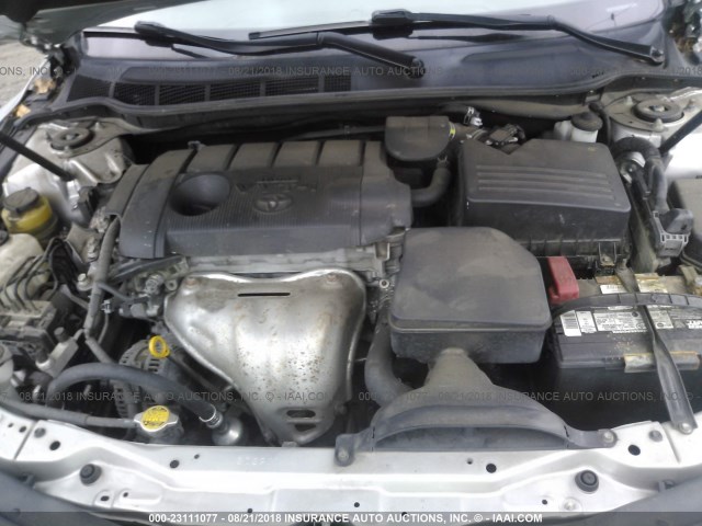 4T1BF3EK5BU142242 - 2011 TOYOTA CAMRY SE/LE/XLE SILVER photo 10