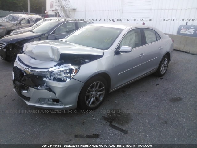 1G11C5SL2EF177288 - 2014 CHEVROLET MALIBU 1LT SILVER photo 2