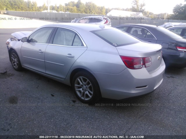 1G11C5SL2EF177288 - 2014 CHEVROLET MALIBU 1LT SILVER photo 3