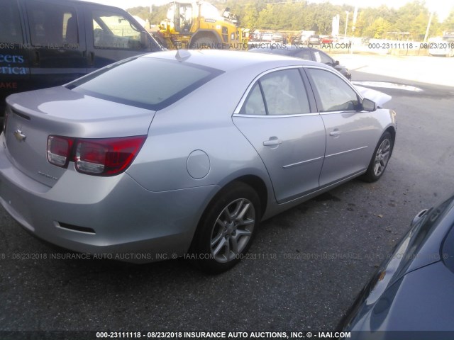 1G11C5SL2EF177288 - 2014 CHEVROLET MALIBU 1LT SILVER photo 4