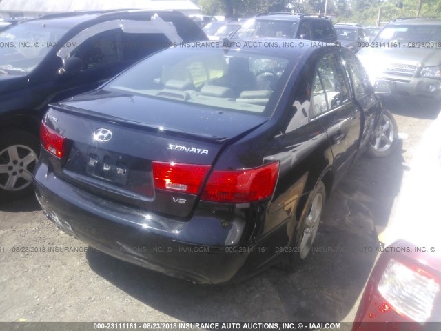 5NPEU46F19H467229 - 2009 HYUNDAI SONATA SE/LIMITED BLACK photo 4