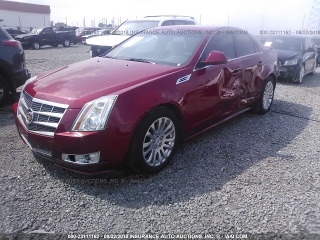 1G6DJ5EVXA0125950 - 2010 CADILLAC CTS PERFORMANCE COLLECTION Красный фото 2