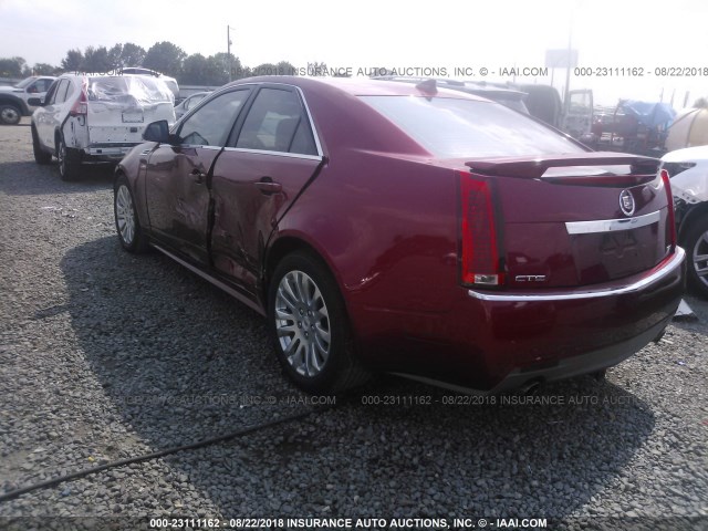 1G6DJ5EVXA0125950 - 2010 CADILLAC CTS PERFORMANCE COLLECTION RED photo 3