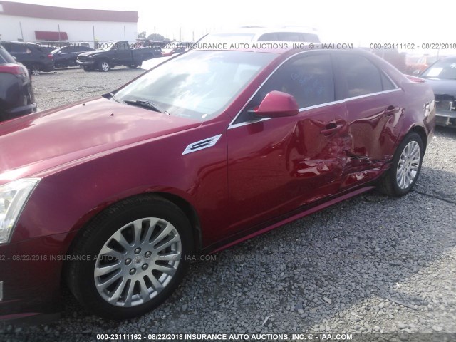 1G6DJ5EVXA0125950 - 2010 CADILLAC CTS PERFORMANCE COLLECTION RED photo 6