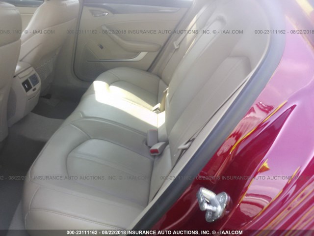 1G6DJ5EVXA0125950 - 2010 CADILLAC CTS PERFORMANCE COLLECTION Красный фото 8