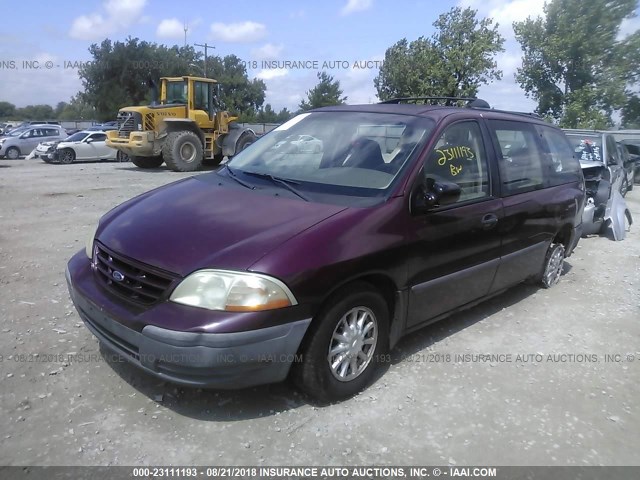 2FMZA5149XBA35255 - 1999 FORD WINDSTAR LX MAROON photo 2