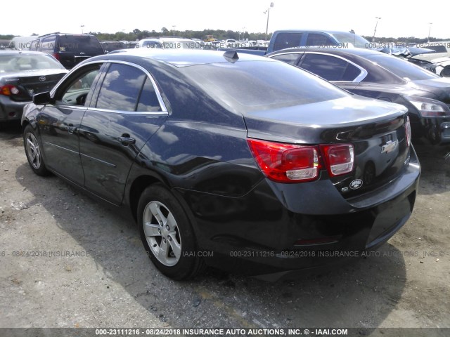 1G11B5SL2EF206856 - 2014 CHEVROLET MALIBU LS BLACK photo 3
