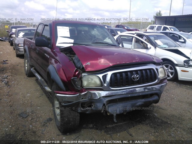 5TEHN72N34Z334700 - 2004 TOYOTA TACOMA DOUBLE CAB RED photo 6