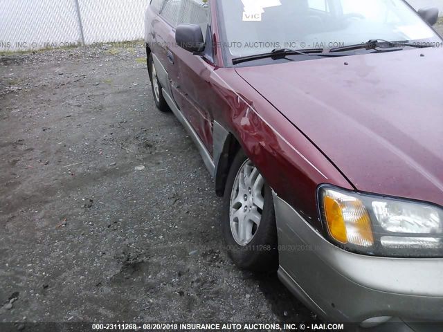 4S3BH675037622549 - 2003 SUBARU LEGACY OUTBACK AWP 红色 照片 6