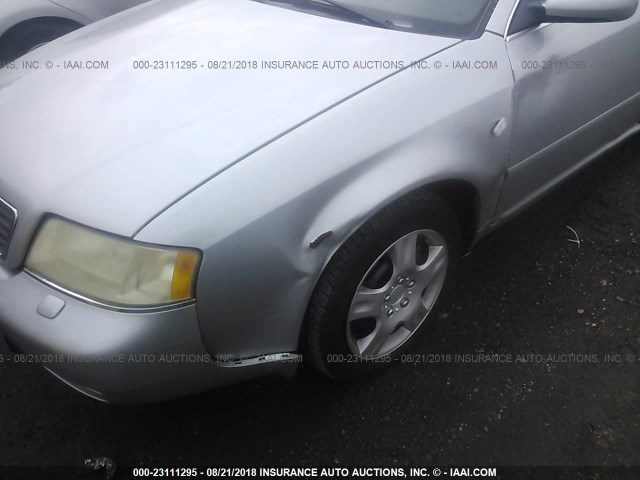 WAUDA24B2XN095824 - 1999 AUDI A6 AVANT QUATTRO SILVER photo 6