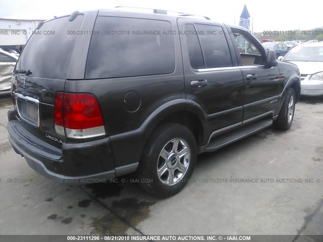 5LMEU88H05ZJ13249 - 2005 LINCOLN AVIATOR GRAY photo 4
